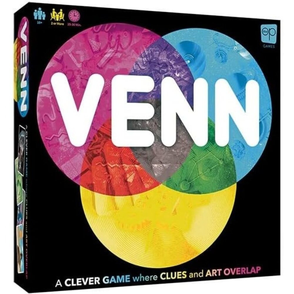 3/$77❤️VENN board game USAopoly Team Party Family Word Picture Association Color
